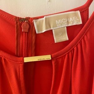Michael Kors sleeveless coral dress